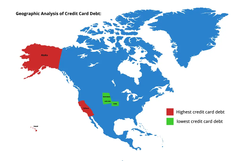 Geographic Analysis of Average Credit Card Debt